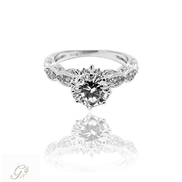 Vigselring förlovningsring diamantring