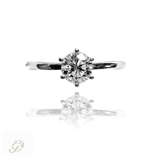 vigselring förlovningsring diamantring enstensring