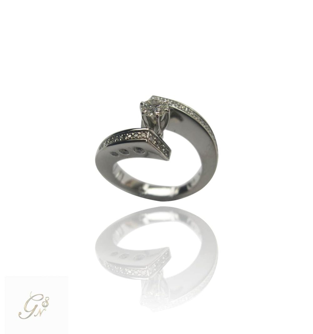 Vigselring Diamantring solitärring