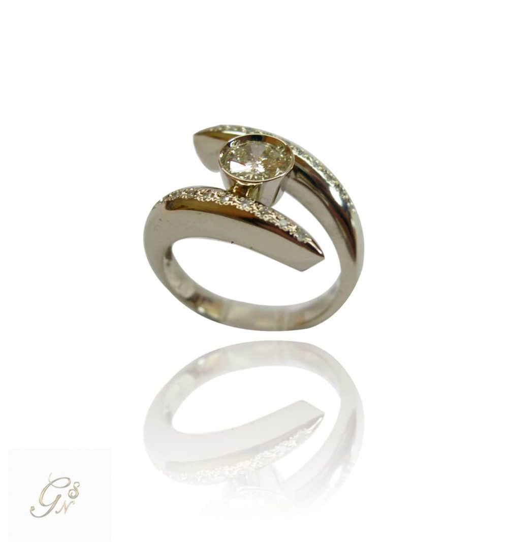vigselring diamantring solitärring