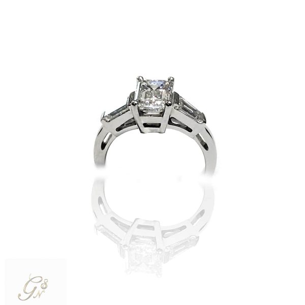 Vigselring diamantring trestensring