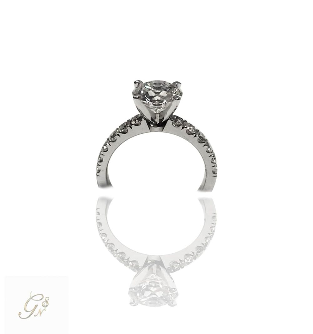 Vigselring diamantring