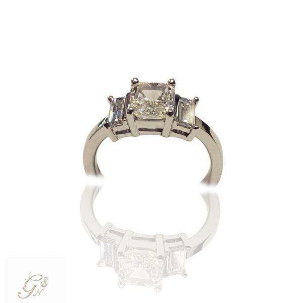 Vigselring diamantring trestensring