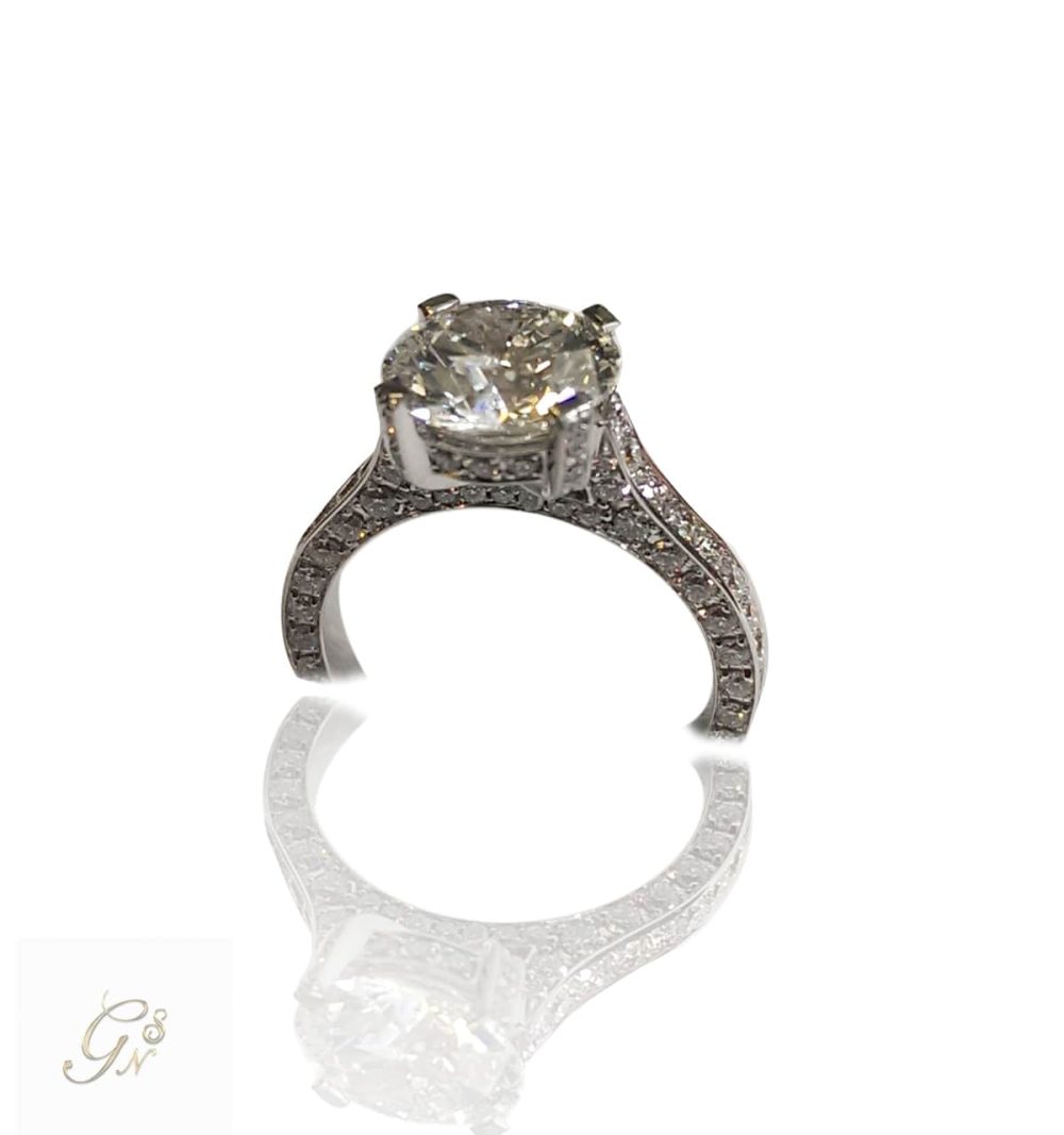 Vigselring diamantring Förlovningsring